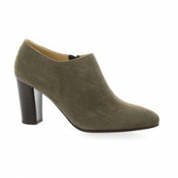 Vidi studio Boots cuir velours taupe