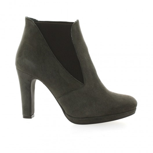 Vidi studio Boots cuir velours gris