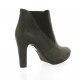 Vidi studio Boots cuir velours gris