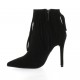 Essedonna Boots cuir velours noir