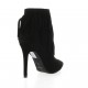 Essedonna Boots cuir velours noir