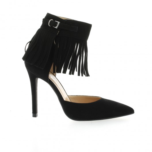 Essedonna Escarpins cuir velours noir