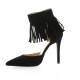 Essedonna Escarpins cuir velours noir