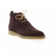 Elizabeth stuart Boots cuir velours bordeaux