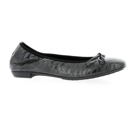 Elizabeth stuart Ballerines cuir croco noir