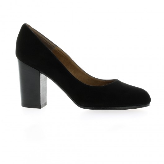 Brenda zaro Escarpins cuir velours noir