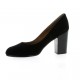 Brenda zaro Escarpins cuir velours noir