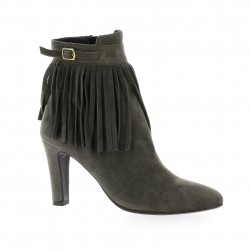 Vidi studio Boots cuir velours gris