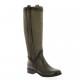 Donna piu Bottes cuir nubuck taupe