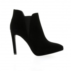 Nuova riviera Low boots cuir velours noir