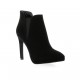 Nuova riviera Low boots cuir velours noir