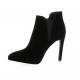 Nuova riviera Low boots cuir velours noir