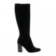 Reqins Bottes cuir velours noir