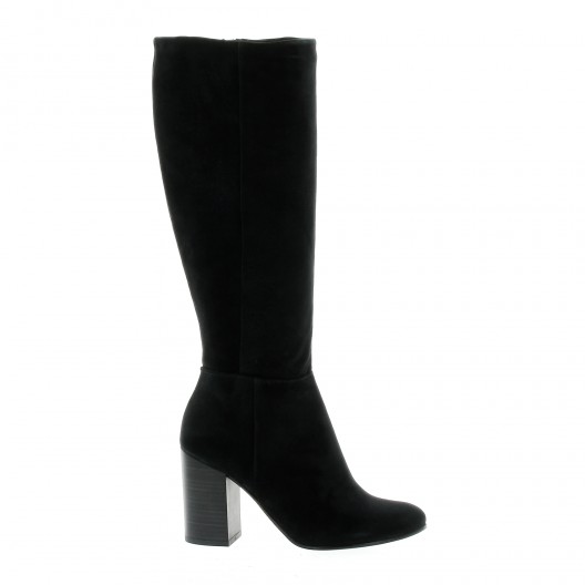 Reqins Bottes cuir velours noir