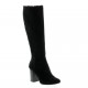 Reqins Bottes cuir velours noir