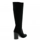 Reqins Bottes cuir velours noir