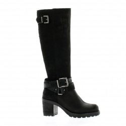 Pao Bottes cuir nubuck noir