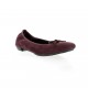 Elizabeth stuart Ballerines cuir velours bordeaux