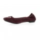 Elizabeth stuart Ballerines cuir velours bordeaux