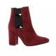 Nuova riviera Boots cuir velours bordeaux