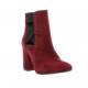 Nuova riviera Boots cuir velours bordeaux