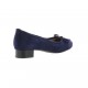 Vidi studio Ballerines cuir velours marine