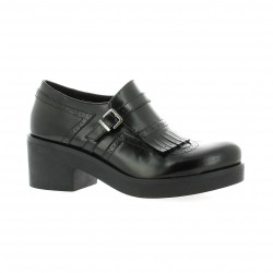 Nuova riviera Mocassins cuir glacé noir