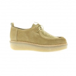 Minka design Derby cuir velours camel