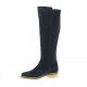 So send Bottes cuir velours marine