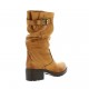 Pao Boots cuir nubuck cognac