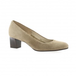 Vidi studio Escarpins cuir velours beige