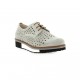 Riva di mare Derby cuir nubuck gris