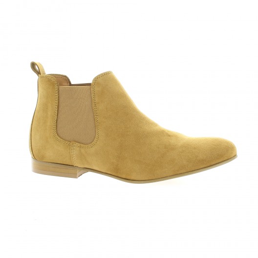 So send Boots cuir velours camel