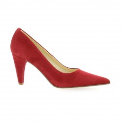 Elizabeth stuart Escarpins cuir velours rouge