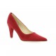 Elizabeth stuart Escarpins cuir velours rouge