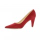 Elizabeth stuart Escarpins cuir velours rouge