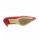 Elizabeth stuart Escarpins cuir velours rouge