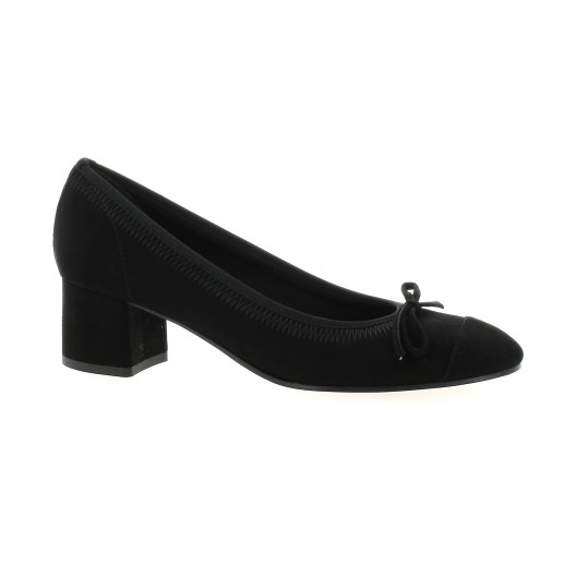 Elizabeth stuart Escarpins cuir velours noir