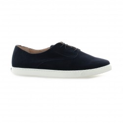 Exit Derby cuir velours marine