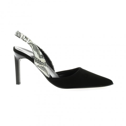 Elizabeth stuart Escarpins cuir velours noir