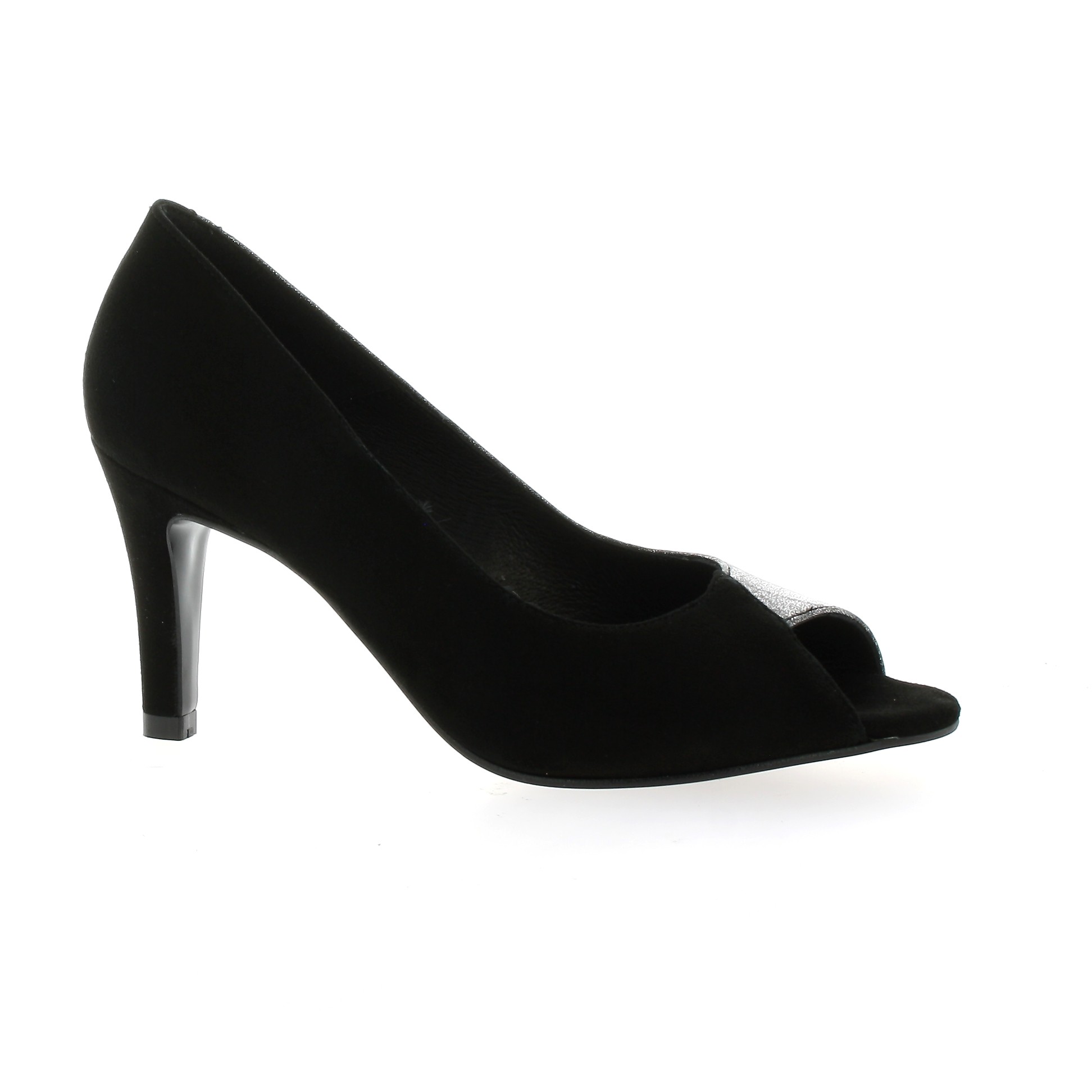Chaussures Reqins escarpins curi velours noir Precious