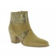 Minka design Boots cuir velours beige