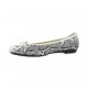 Elizabeth stuart Ballerines cuir python blanc