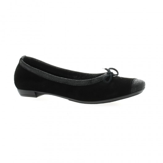 So send Ballerines cuir velours noir