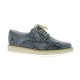 Elizabeth stuart Derby cuir python marine