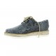 Elizabeth stuart Derby cuir python marine