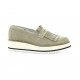 Exit Mocassins cuir velours taupe