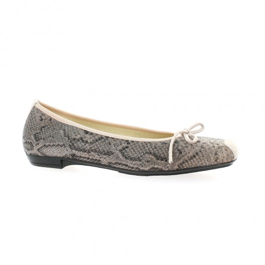 Elizabeth stuart Ballerines cuir python poudre