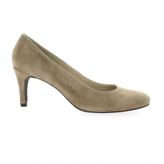 escarpins cuir beige