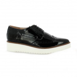 Pao Derby cuir vernis noir